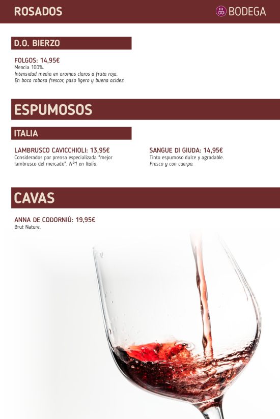 Carta Vinos Restaurante Cachivache - Págna 3